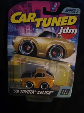 Car Tuned JDM '76 Toyota Celica Kids Toy - Gold